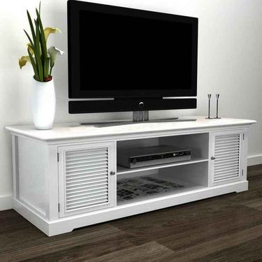 TV Cabinet White Wood